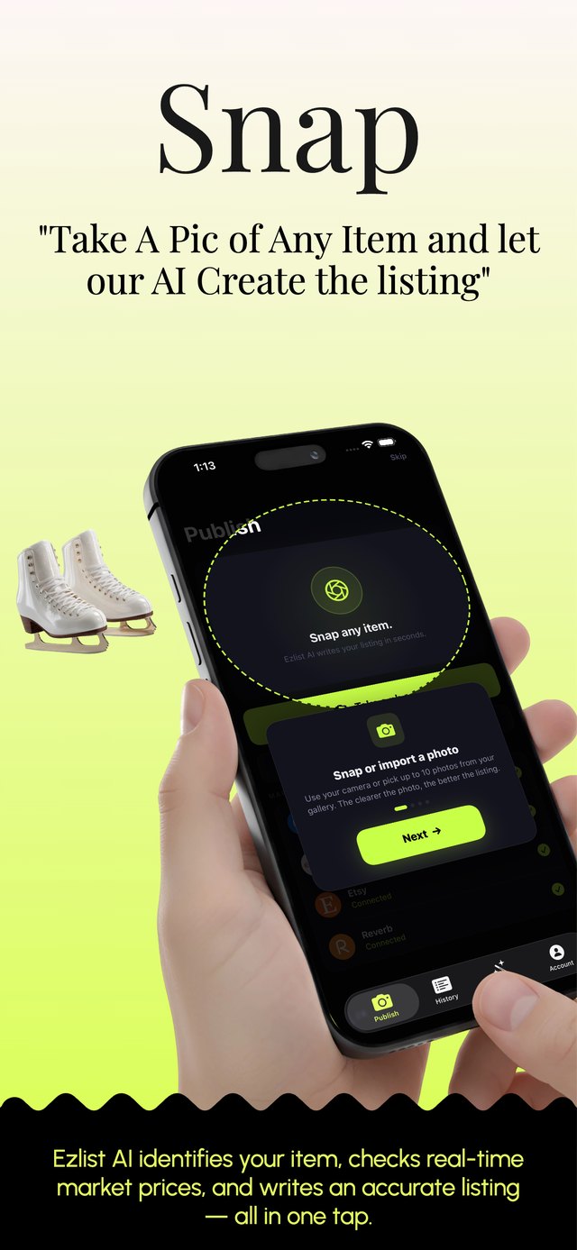 Snap a photo of any item